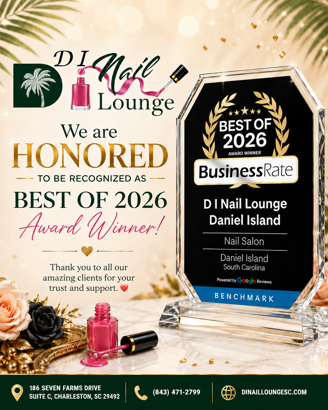 D I Nail Lounge Daniel Island nail work in Charleston, South Carolina